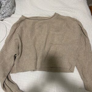 GAP Women's Tan Crew Neck Sweater